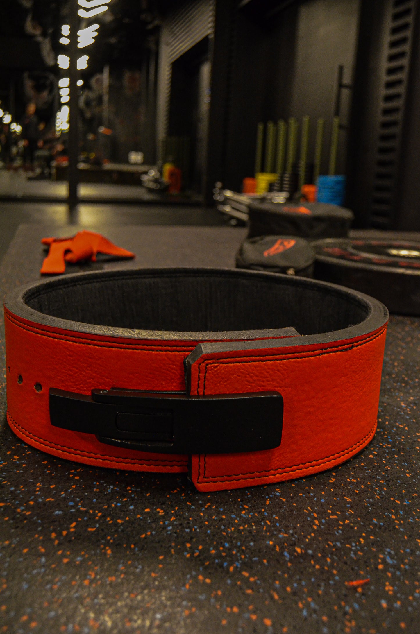 Lever Buckle Belt-Red Fury